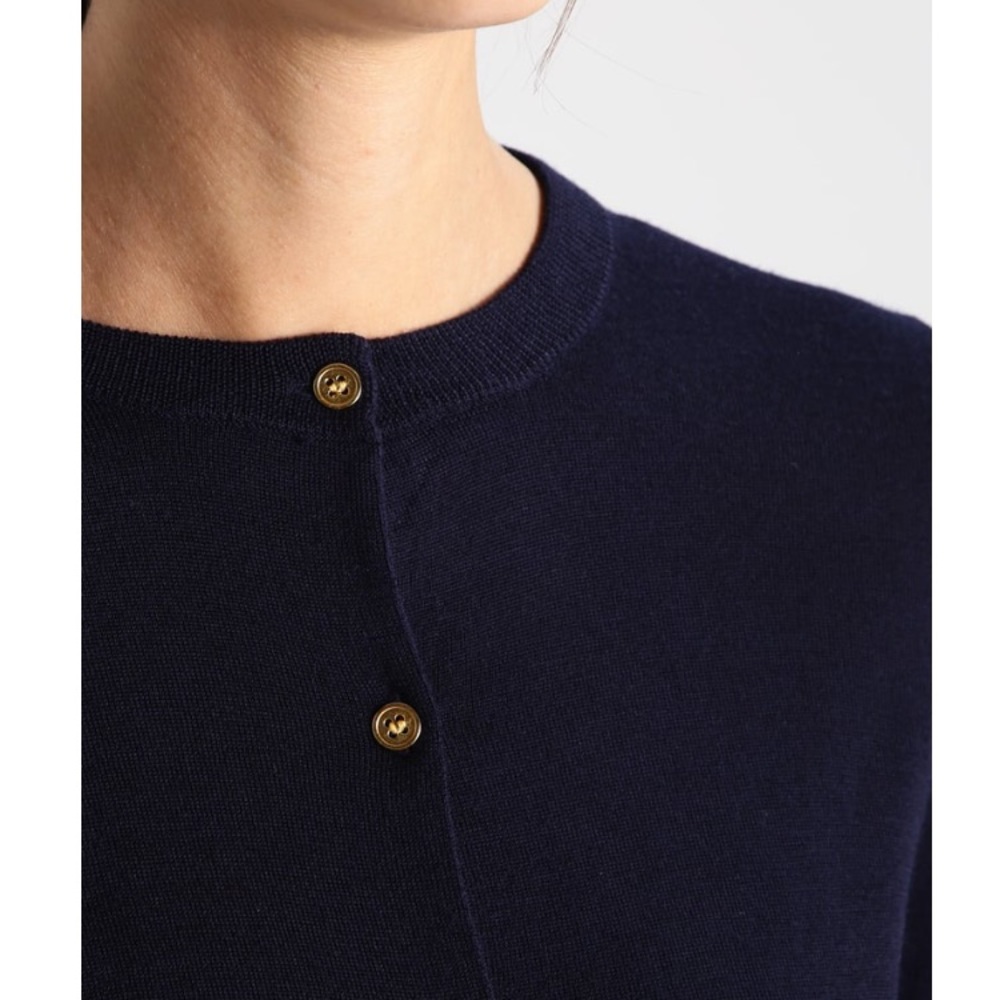 J. Crew Navy Merino Wool Jackie Cardigan Twin Set - Picture 3 of 8